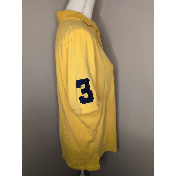 Polo Ralph Lauren classic fit Y2k yellow preppy equestrian polo shirt - Picture 4 of 10
